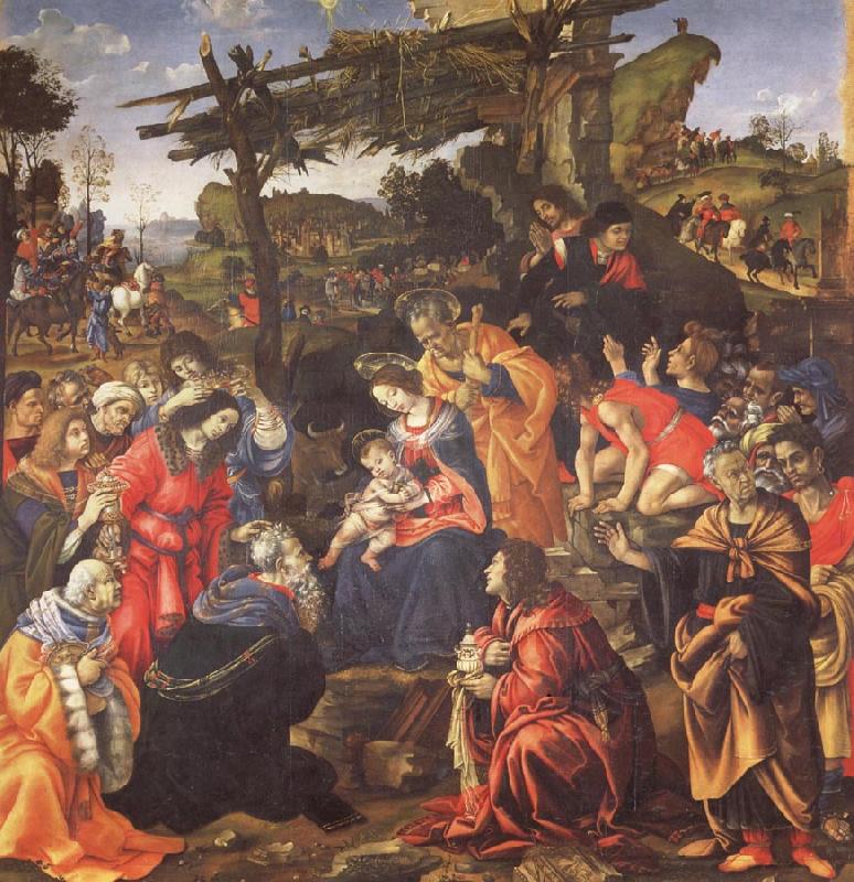 Filippino Lippi The Adoration of the Magi Sweden oil painting art